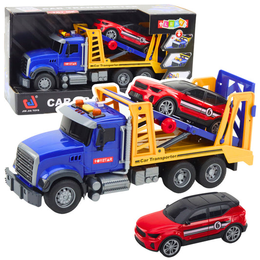 Camião cegonha transportador de carros com luz e som