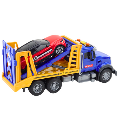 Camião cegonha transportador de carros com luz e som