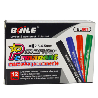 Marcador permanente impermeável verde 2,5-4,5 mm (1 marcador)