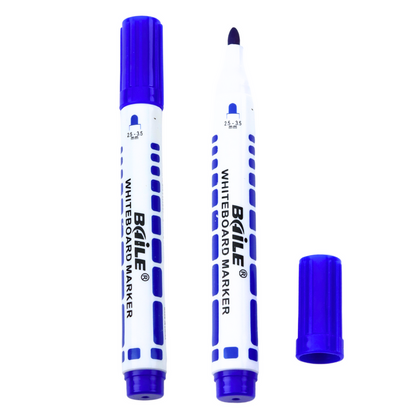Conjunto de marcadores para quadro branco azuis 12 un.