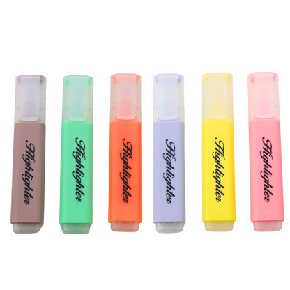 Conjunto de marcadores pastel 6 un.