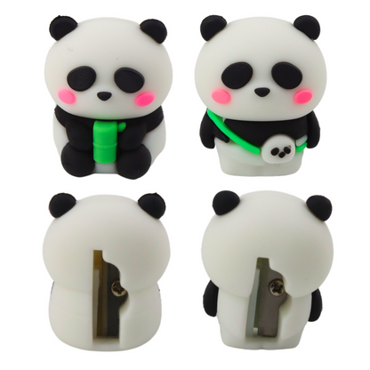 Afiador panda para lápis finos (1 unidade, sortido)