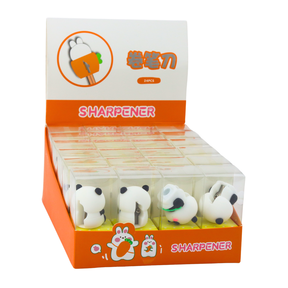 Afiador panda para lápis finos (1 unidade, sortido)