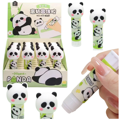 Cola em stick panda verde 3D (1 unidade, sortido)