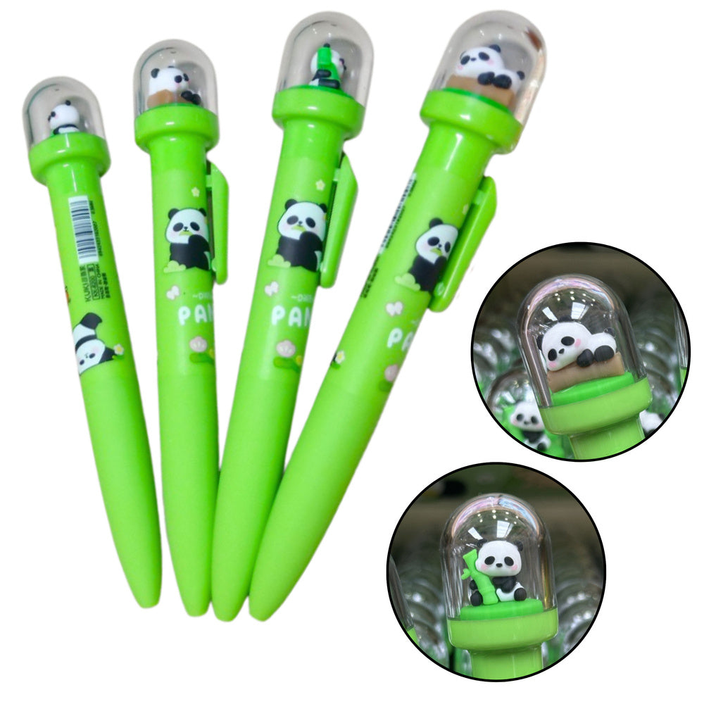 Caneta gel panda verde em cúpula tinta azul 0,5 mm (1 unidade, sortido)
