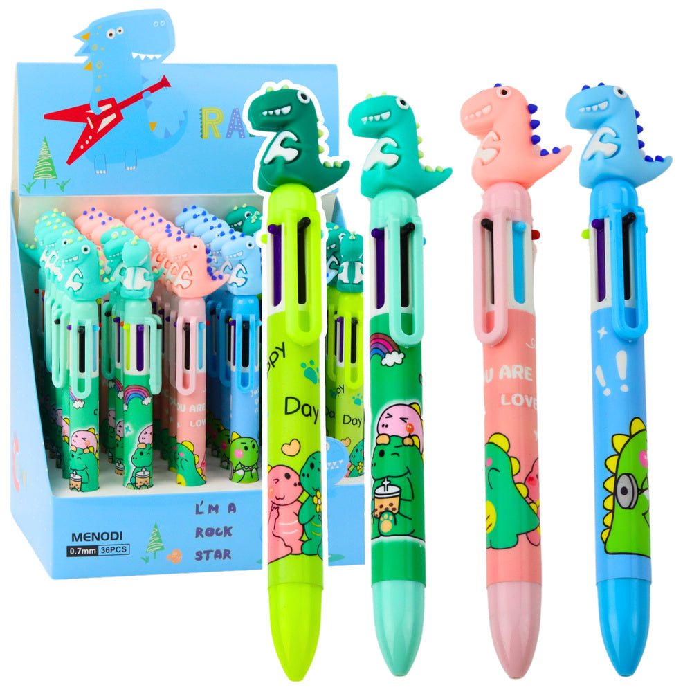Caneta dinossauro multicolor 0,7 mm (1 unidade, sortido)