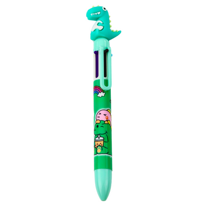 Caneta dinossauro multicolor 0,7 mm (1 unidade, sortido)