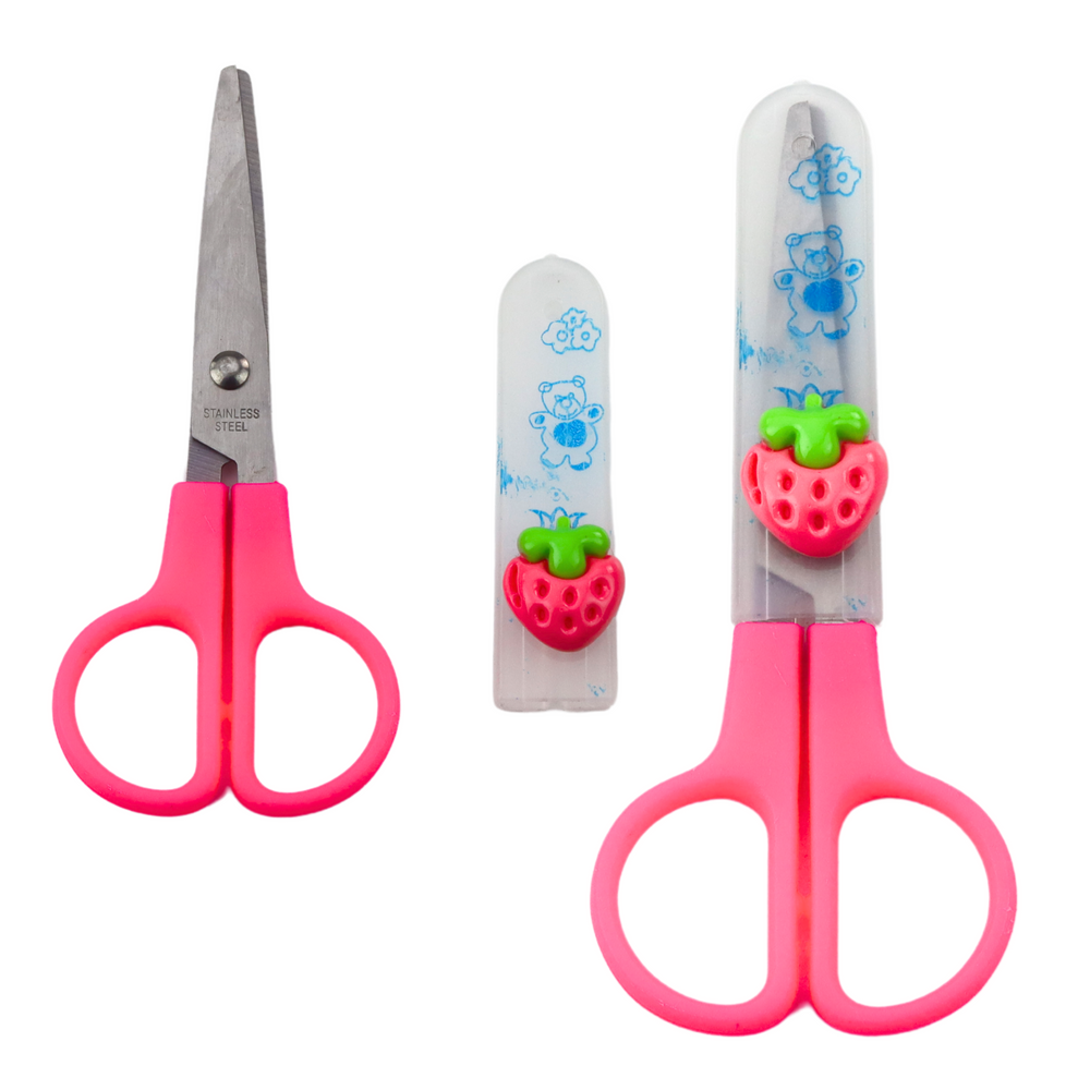 Tesoura Escolar de Segurança 12cm (1 unidade, sortido)
