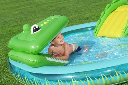 Centro de Jogos Insuflável Crocodilo Bestway 224x181x72cm