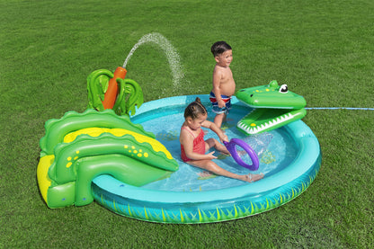 Centro de Jogos Insuflável Crocodilo Bestway 224x181x72cm