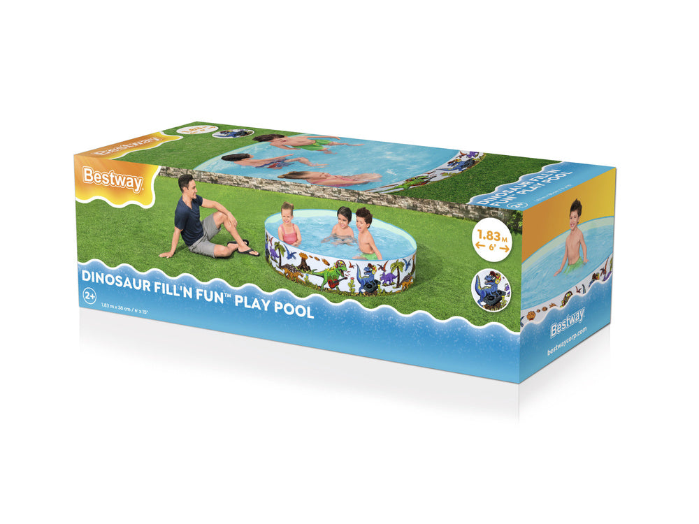 Piscina Infantil Dinossauros Bestway 183x38cm