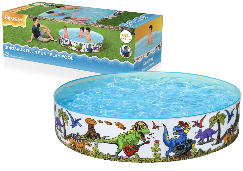 Piscina Infantil Dinossauros Bestway 183x38cm