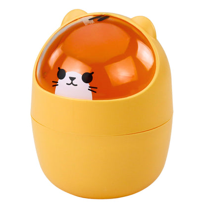 Cesto de Secretária Ursinho Laranja 1L 16cm