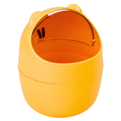 Cesto de Secretária Ursinho Laranja 1L 16cm
