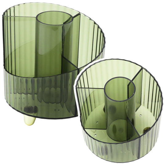 Organizador de Secretária Transparente Verde
