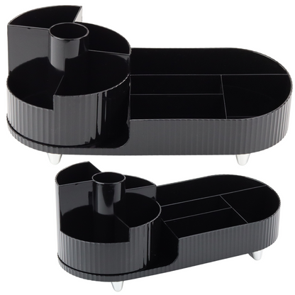 Organizador Rotativo de Cosméticos Preto