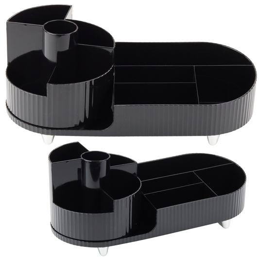 Organizador Rotativo de Cosméticos Preto
