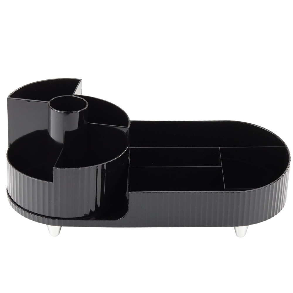 Organizador Rotativo de Cosméticos Preto