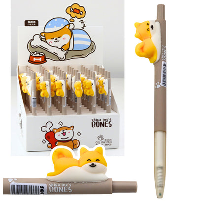 Caneta Esferográfica Shiba Inu Tinta Azul 0,5mm (1 unidade, sortido)