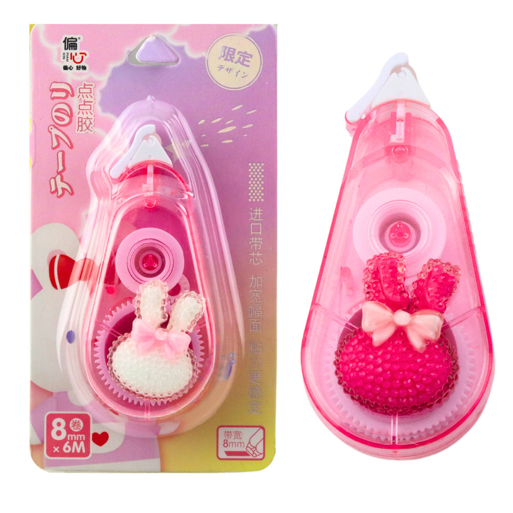 Fita Corretora Coelho Rosa 8mmx6m (1 unidade)