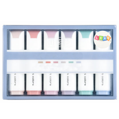 Mini Marcadores Pastel 6 Peças
