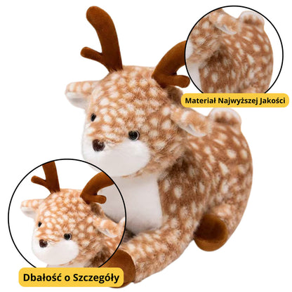 Peluche Veado Castanho Malhado 23cm