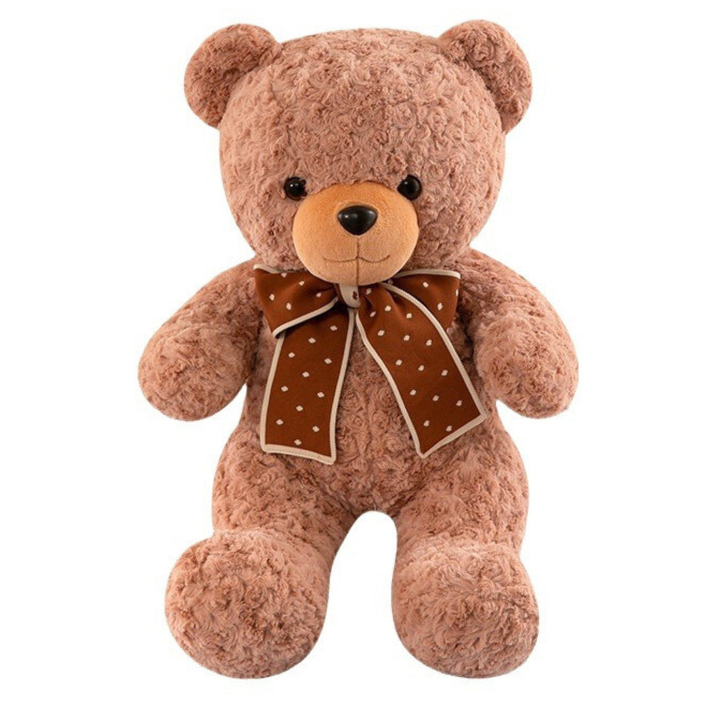 Peluche Urso com Laço Bolinhas 45cm