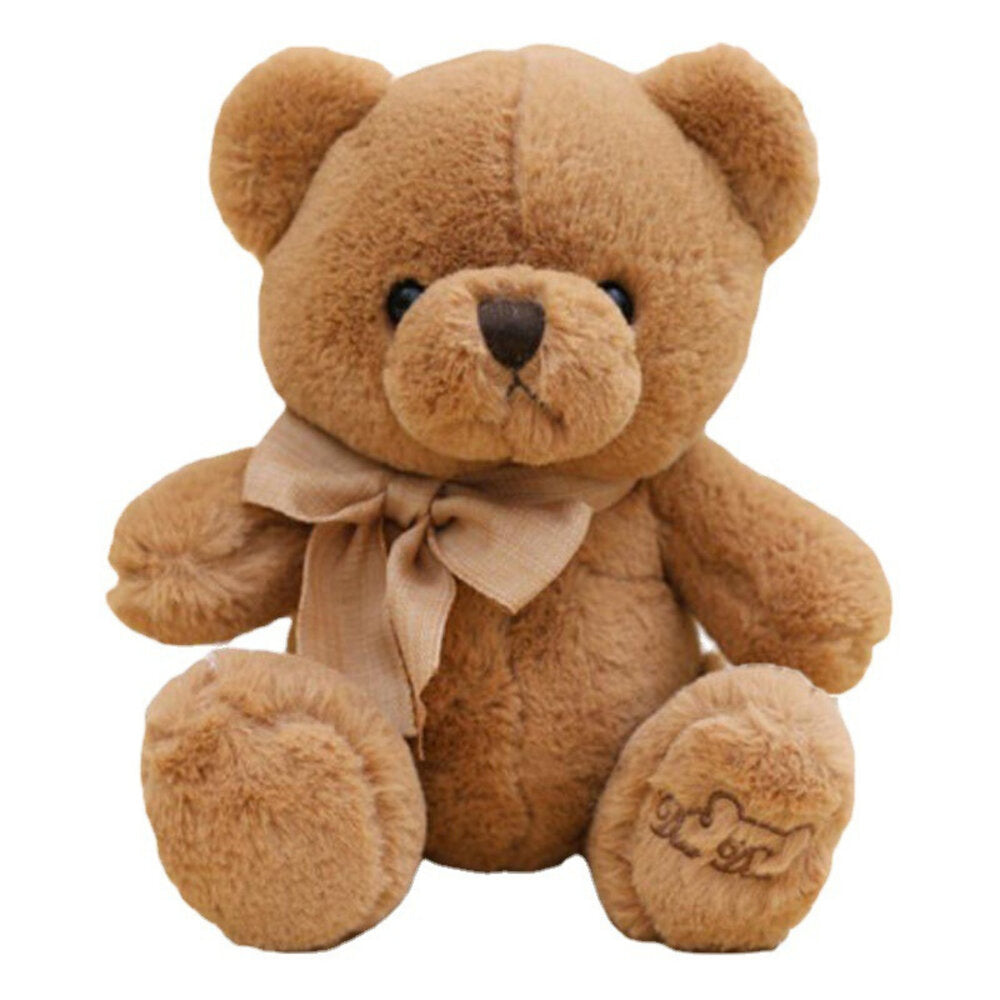 Peluche Urso Grande com Laço Castanho 40cm