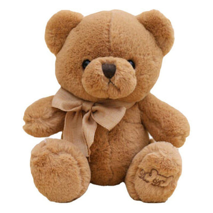 Peluche Urso Grande com Laço Castanho 40cm