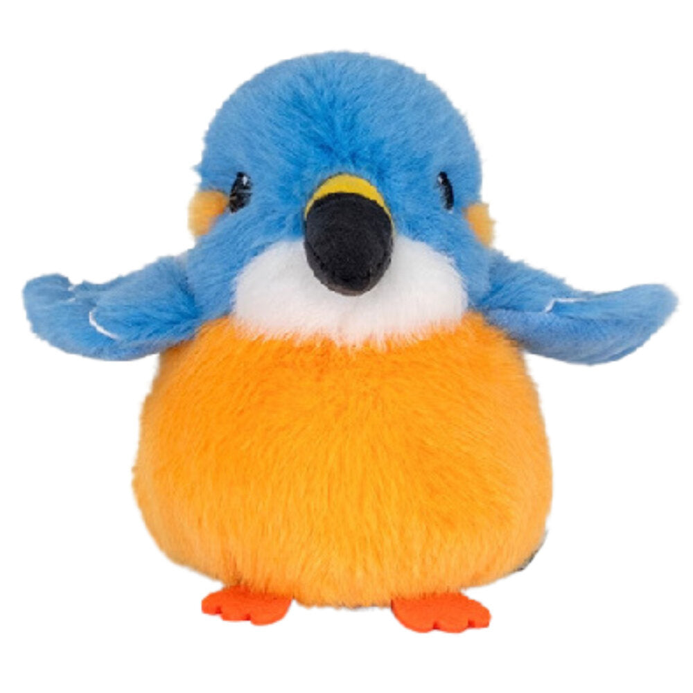 Peluche Pássaro Azul Laranja 12cm