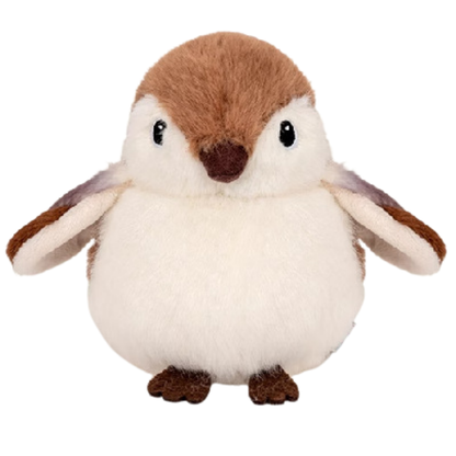 Peluche Pardal Castanho 12cm
