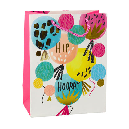 Saco de Presente Padrão Aniversário 23x18x10,5cm (1 unidade, sortido)
