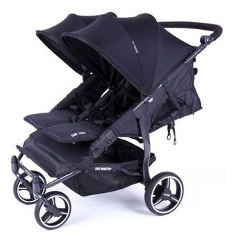 Carrinho De Bebé Double Baby Monsters Easy Twin 3S - Preto Baby Monsters