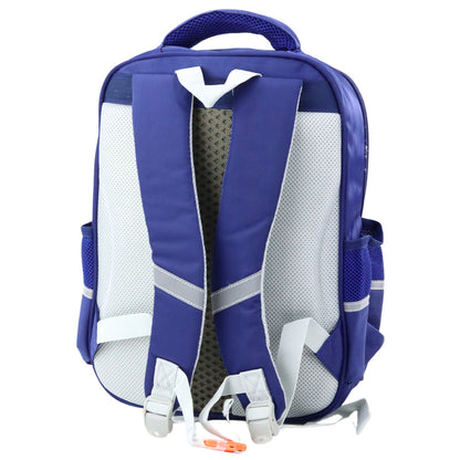 Mochila Escolar Dinossauros Azul Marinho 39x27x15cm