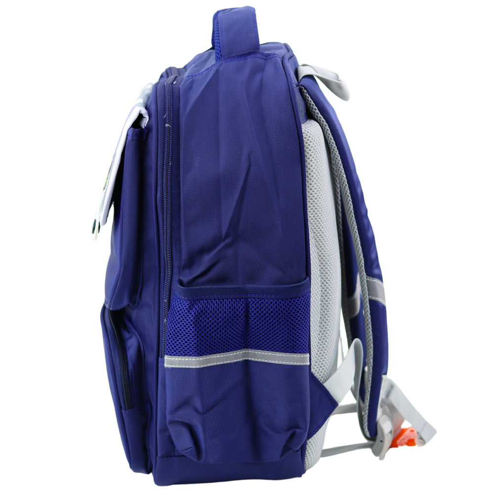 Mochila Escolar Dinossauros Azul Marinho 39x27x15cm