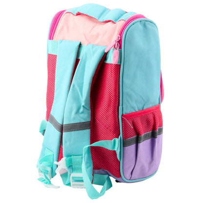 Mochila Escolar Gato Branco com Pendente Pássaro 21L