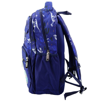 Mochila Escolar T-Rex Azul Marinho 20L