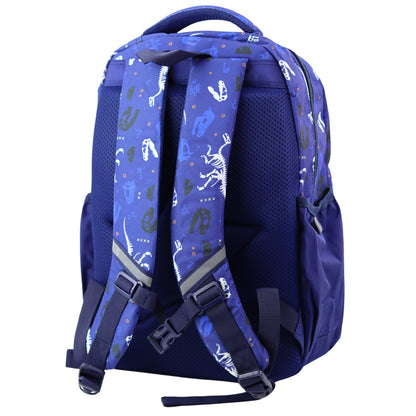 Mochila Escolar T-Rex Azul Marinho 20L