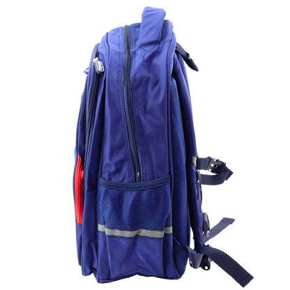 Mochila Escolar com Patch Azul Marinho 20L
