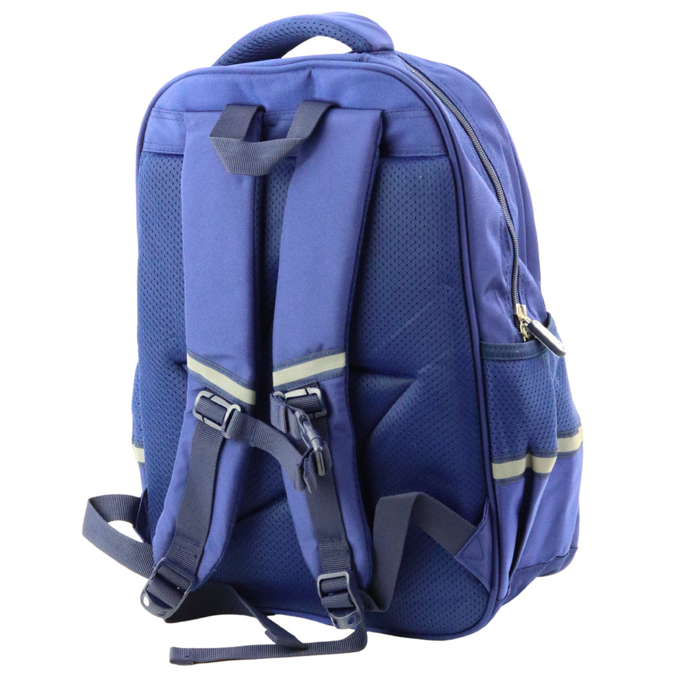 Mochila Escolar com Patch Azul Marinho 20L