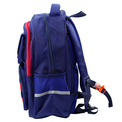 Mochila Escolar Infantil Espaço Azul Marinho Vermelho 20L 38cm