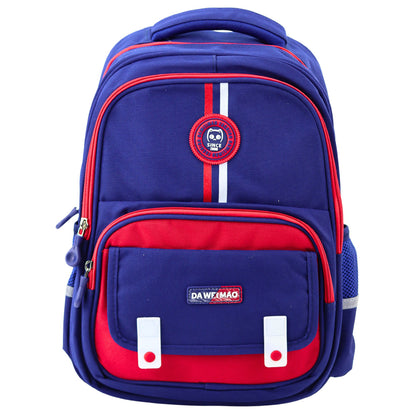 Mochila Escolar Azul Marinho Vermelho 20L 38cm