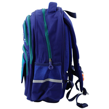 Mochila Escolar Infantil Azul Marinho Verde 20L 38cm