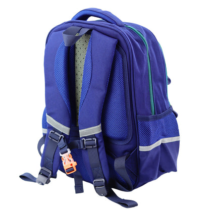 Mochila Escolar Infantil Azul Marinho Verde 20L 38cm