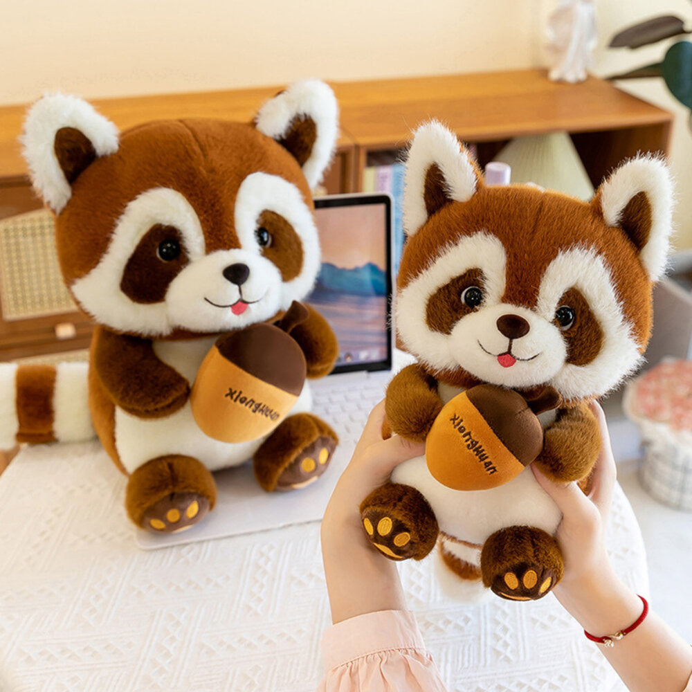 Peluche Guaxinim com Bolota 23cm