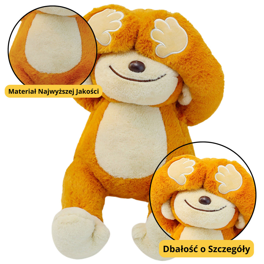 Peluche Macaco com Ímanes Castanho 23cm
