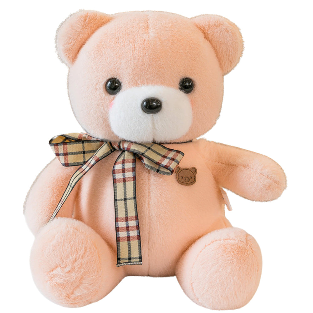 Peluche Urso com Laço Creme 23cm