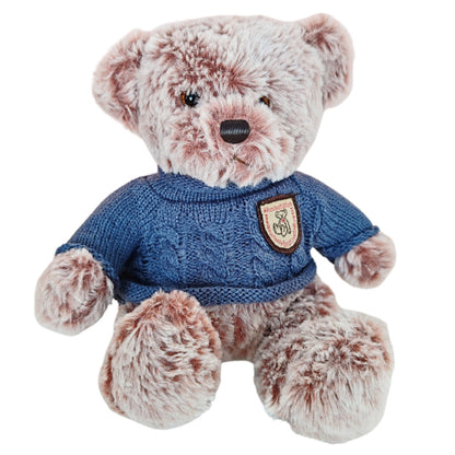 Peluche Urso com Camisola Azul Cinzento 21cm