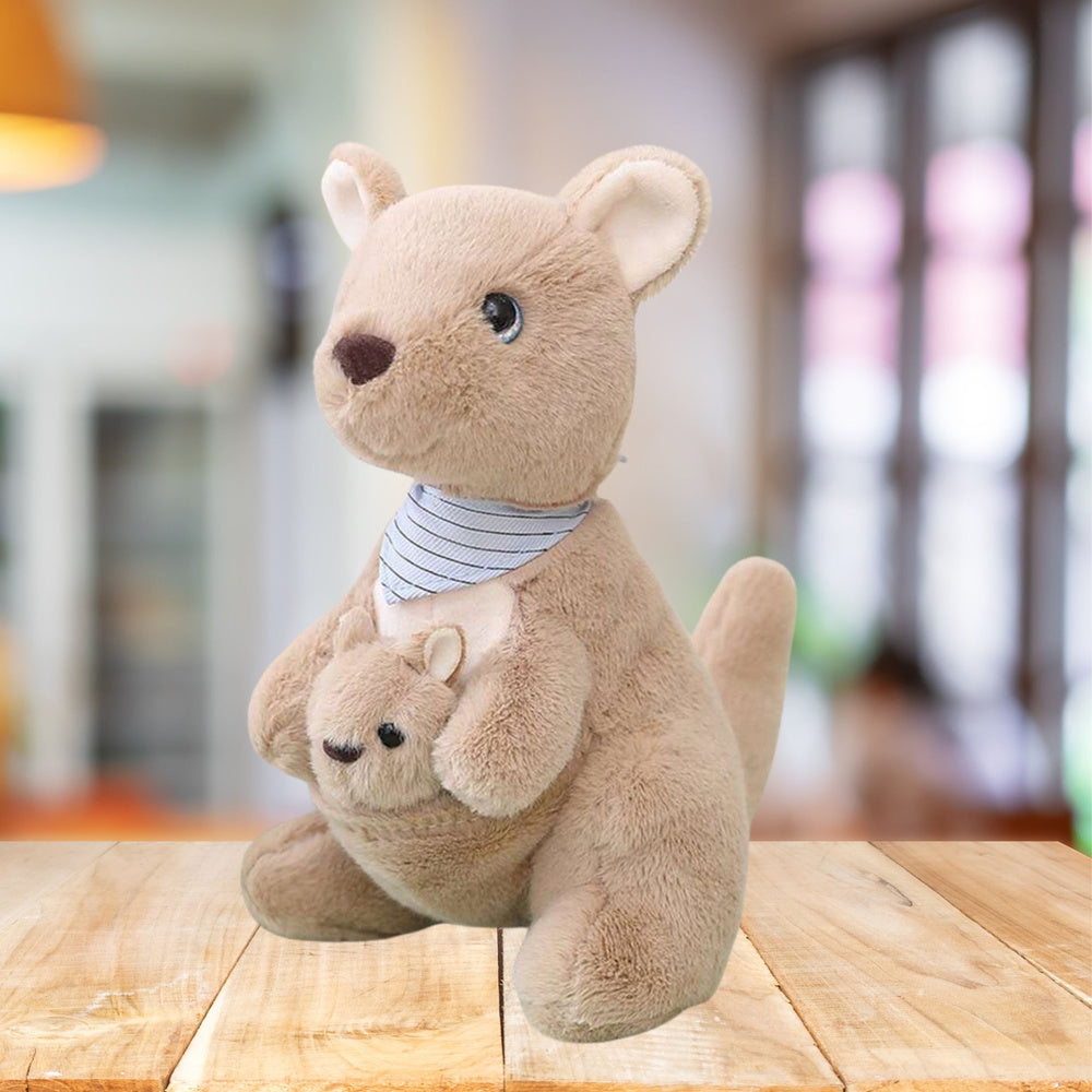 Peluche Canguru com Cria 23cm