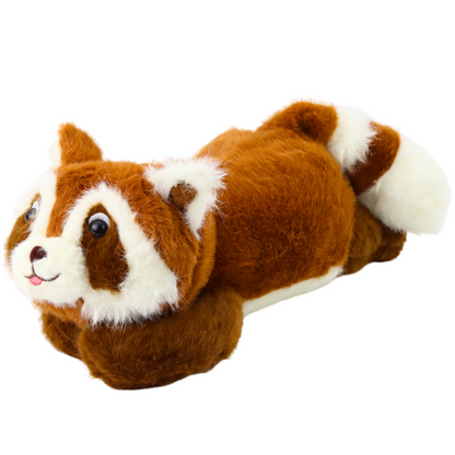 Peluche Guaxinim Castanho Deitado 30cm